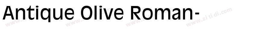Antique Olive Roman字体转换